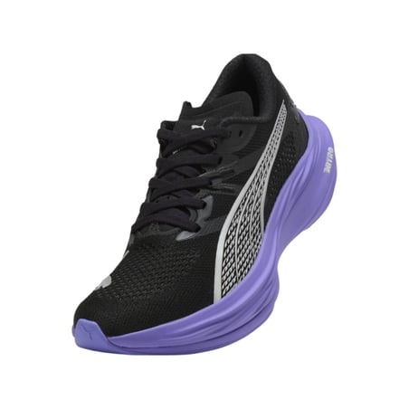 Tênis Puma Deviate Nitro 3 Preto Roxo AW25 Mulher