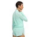 Camiseta Puma Velocity Cloudspun Manga Longa Azul Verde Mulher