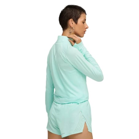 Puma Velocity Cloudspun Long Sleeve Green Blue Women's T-Shirt