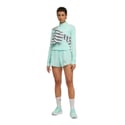 Camiseta Puma Velocity Cloudspun Manga Larga Azul Verde Mujer
