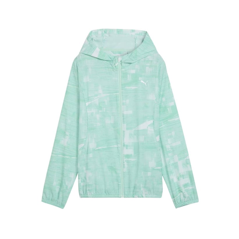 Puma Run Velocity AOP Woven Blau Weiß Damenjacke
