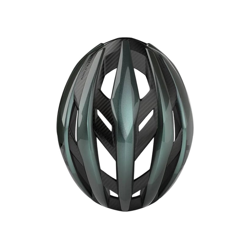 Casco Met Trenta 3K Carbon Verde Azul