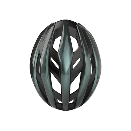 Capacete Met Trenta 3K Carbon Verde Azul