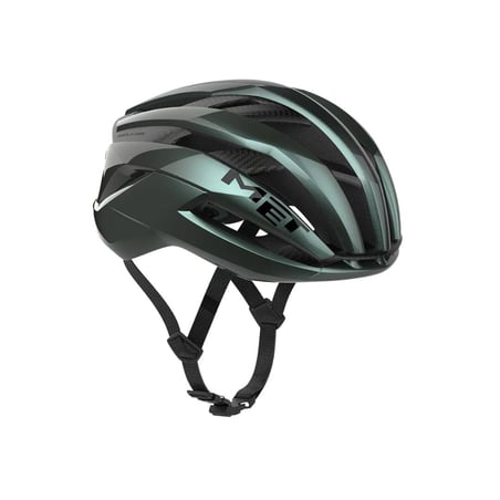 Met Trenta 3K Carbon Helm Groen Blauw