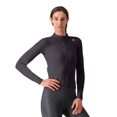 Maillot Castelli Espresso Thermal Manga Larga Negro Mujer