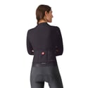 Jersey Castelli Espresso Thermal Manga Longa Preto Mulher