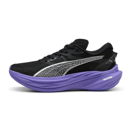 Zapatillas Puma Deviate Nitro 3 Negro Morado AW25 Mujer