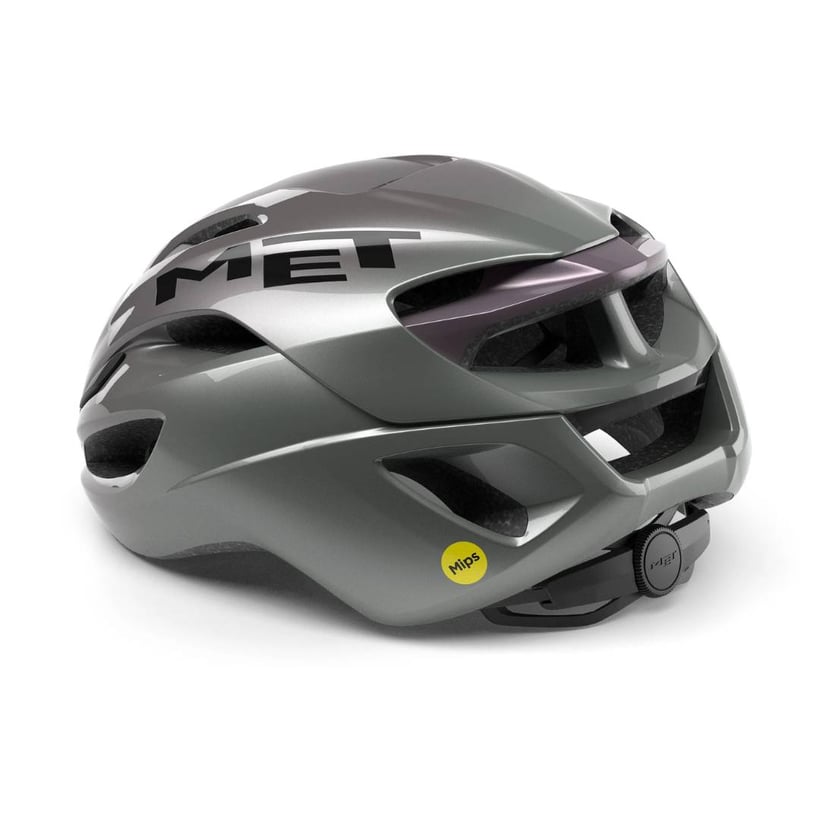 Met Rivale Mips Helm Grau Schwarz