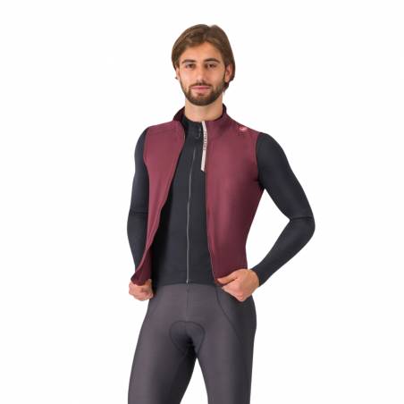 Castelli Espresso Weste Bordeauxrot