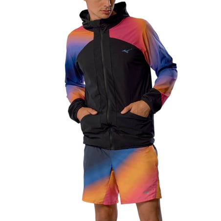 Chaqueta Mizuno Active Alpha Hanabi Negro Rosa