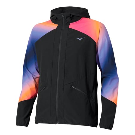 Chaqueta Mizuno Active Alpha Hanabi Negro Rosa