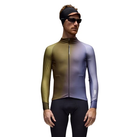 Maillot Q36.5 Gregarius Hybrid Big Fade Verde Morado