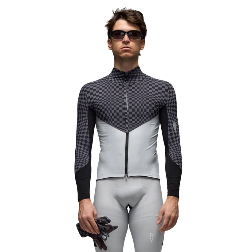 Trikot Q36.5 Dottore Hybrid Que Langarm Grau...