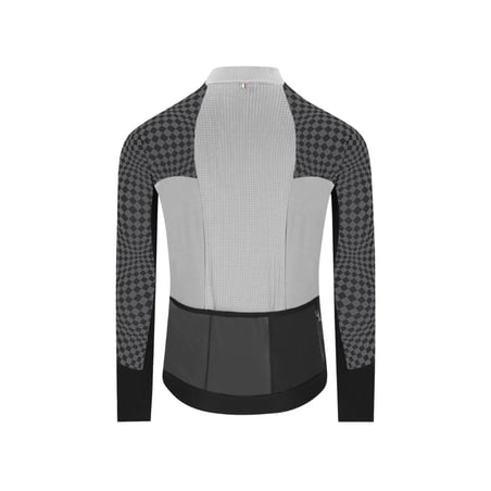 Trikot Q36.5 Dottore Hybrid Que Langarm Grau Schwarz