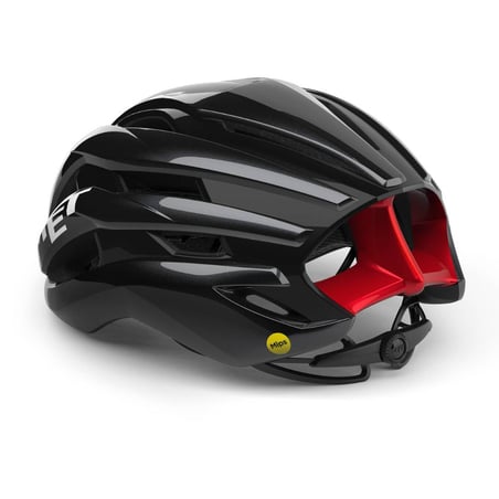 Capacete MET Trenta Mips Preto Vermelho Brilhante