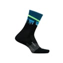 Feetures Trail Max Cushion Mini Crew Socken Schwarz Blau