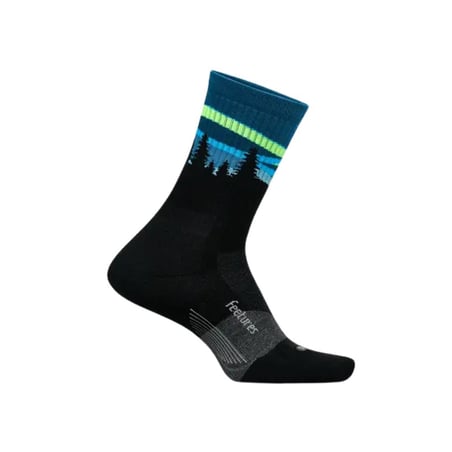 Skarpety Feetures Trail Max Cushion Mini Crew Czarny Niebieski
