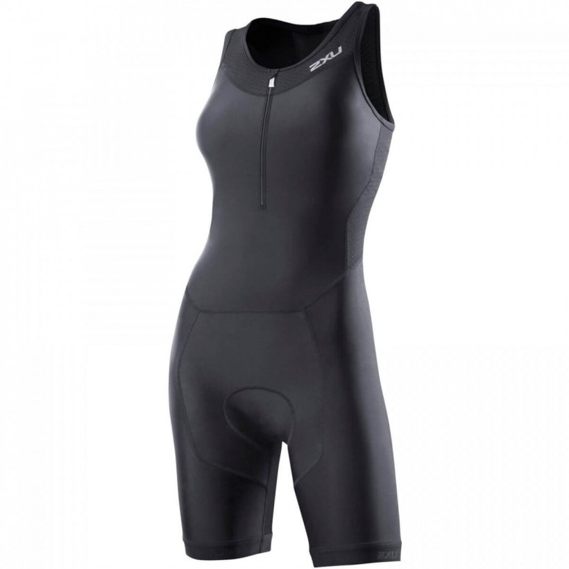 2XU Perform Woman Black Tri Suit with Front Zip