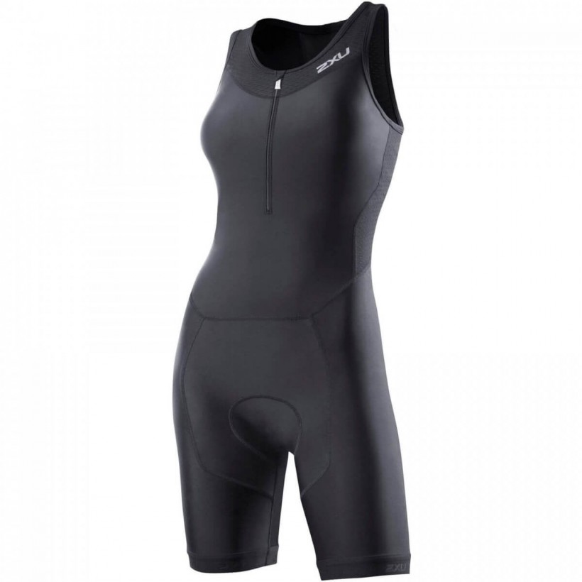 Tritraje 2XU Perform Woman Negro con cremallera frontal