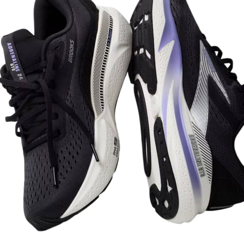 Brooks Adrenaline GTS 24 Schwarz Weiß AW25...