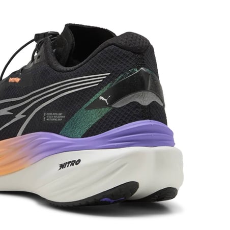 Scarpe Puma Deviate Nitro 3 WTR+ Nero Arancione AW25