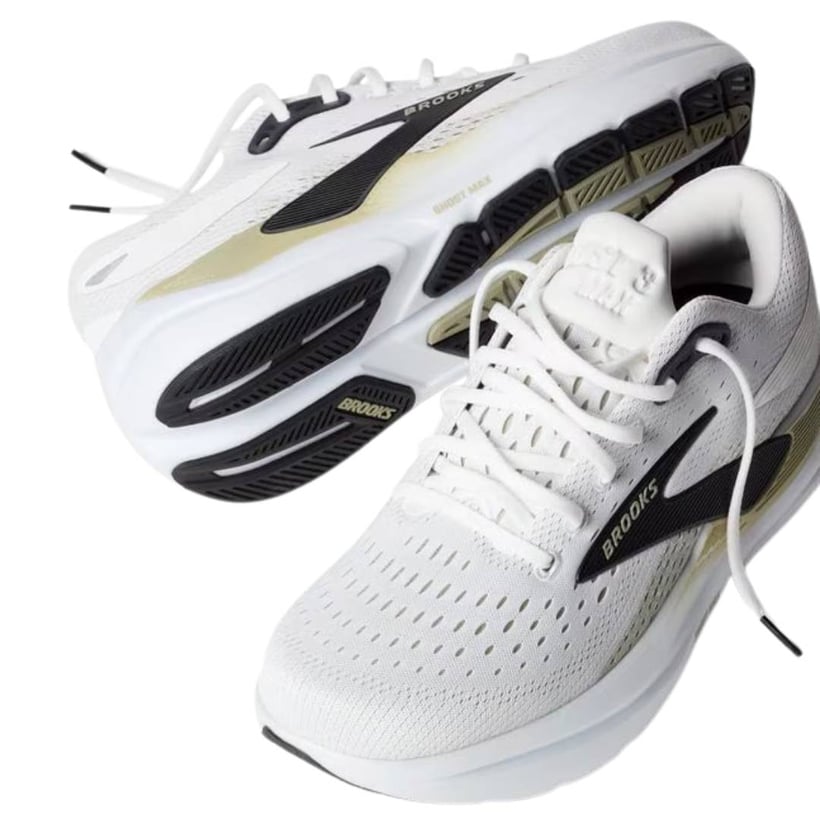 Scarpe Brooks Ghost Max 3 Bianco Oro AW25