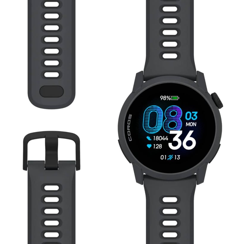 Coros Pace 4 GPS-Uhr Schwarz