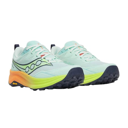 Chaussures Saucony Peregrine 16 Bleu Orange SS26 Femme