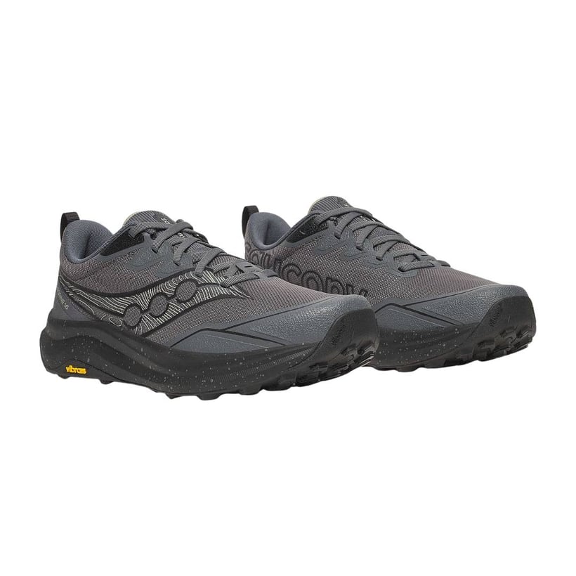 Saucony Peregrine 16 Schuhe Grau Schwarz SS26