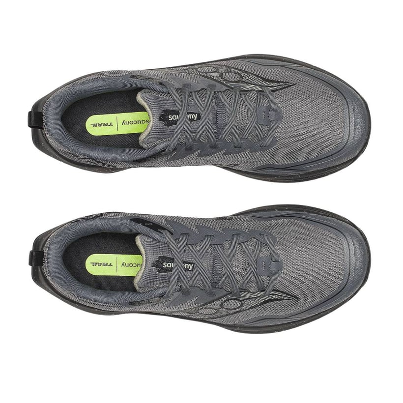 Saucony Peregrine 16 Shoes Grey Black SS26