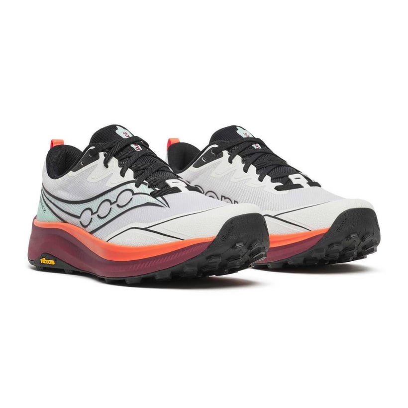 Chaussures Saucony Peregrine 16 Blanc Grenat SS26