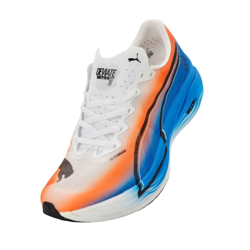 Puma Deviate Nitro Elite 3 Ekiden Wit Blauw SS26