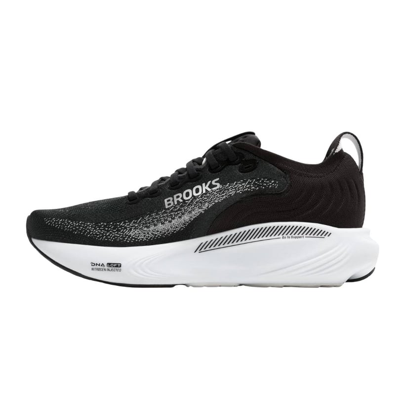 Ténis Brooks Adrenaline GTS 25 Preto Branco SS26