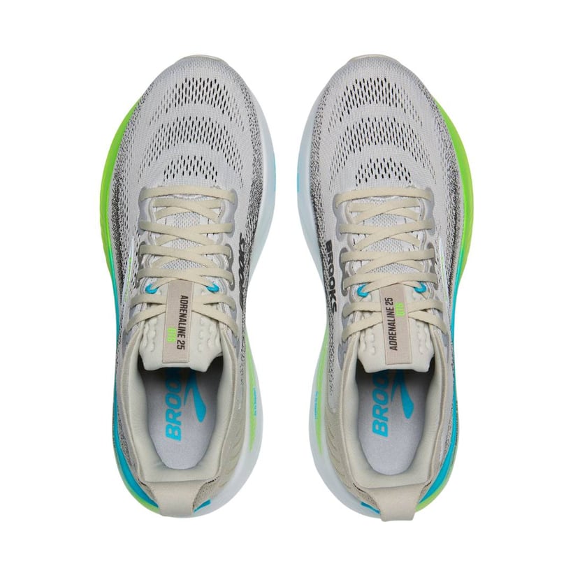 Brooks Adrenaline GTS 25 Schoenen Grijs Groen SS26
