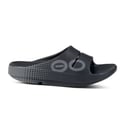 Oofos Recovery Ooahh Sport Black Gray Unisex Sandals