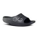 Oofos Recovery Ooahh Sport Black Gray Unisex Sandals