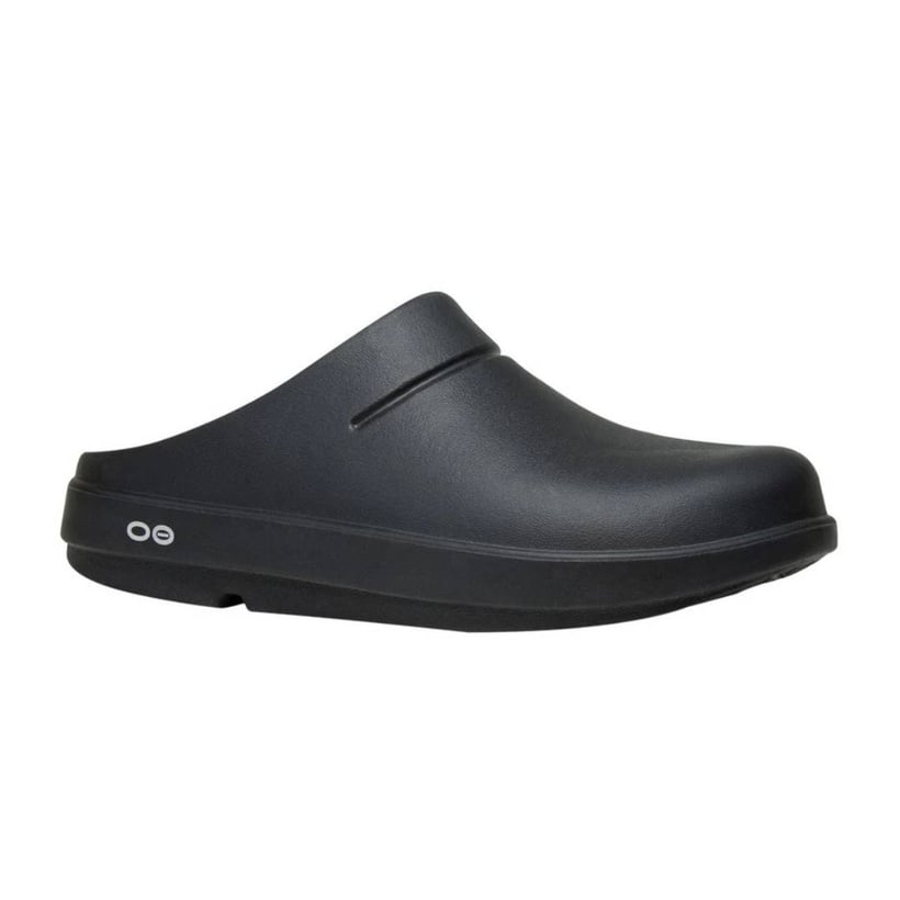 Unisex Black Oofos Recovery Ooclog Sandal