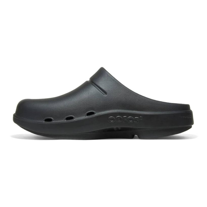 Sandalia Oofos Recovery Ooclog Nero Unisex