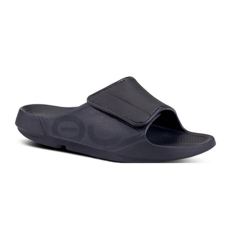Sandalo Oofos Recovery Ooahh Sport Adjustable Nero Unisex