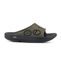 Sandali Oofos Recovery Ooahh Sport Verde Nero Unisex