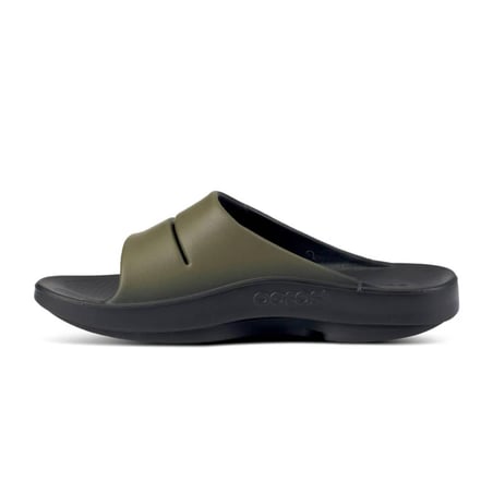 Oofos Recovery Ooahh Sport Sandals Green Black Unisex