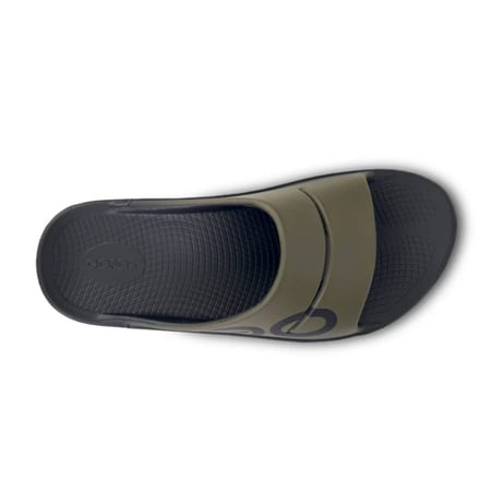 Sandali Oofos Recovery Ooahh Sport Verde Nero Unisex