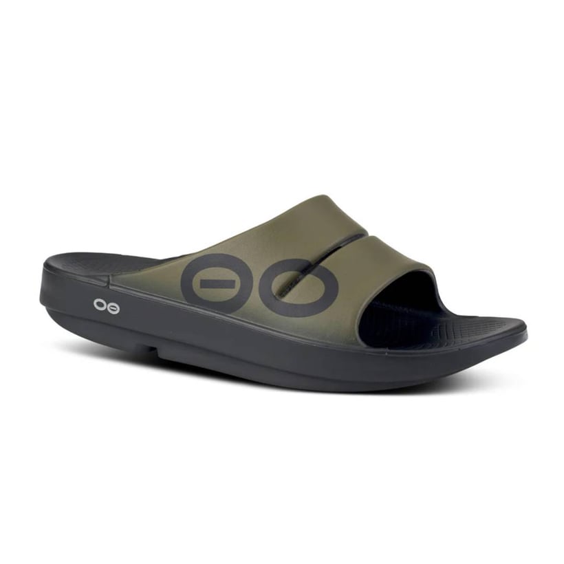 Oofos Recovery Ooahh Sport Sandals Green Black...
