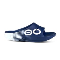 Oofos Recovery Ooahh Sport Sandals Blue White Unisex