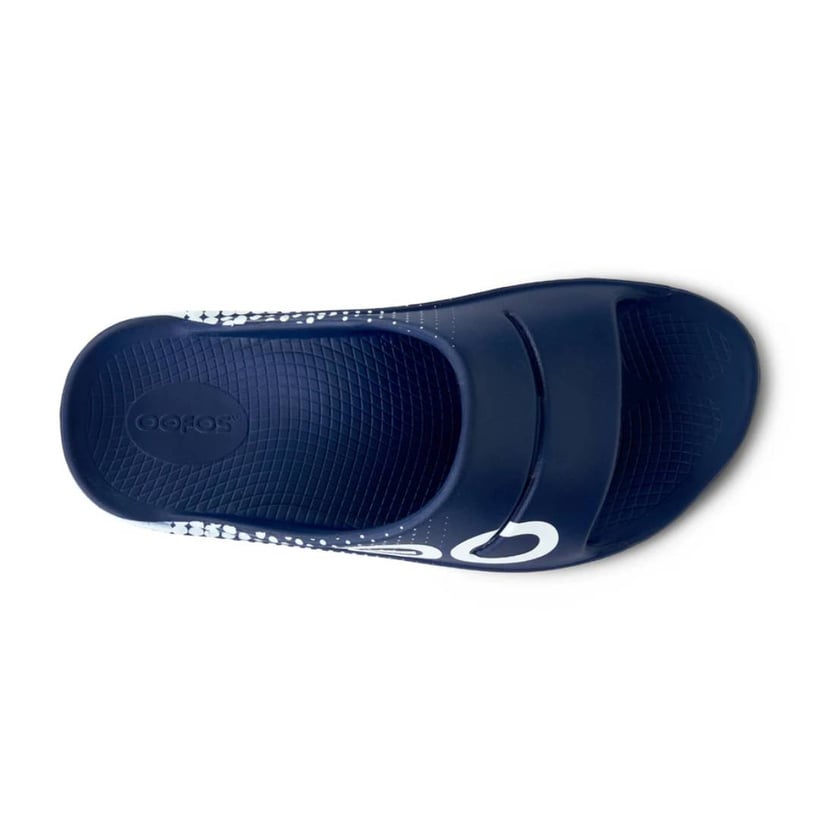 Oofos Recovery Ooahh Sport Sandals Blue White...