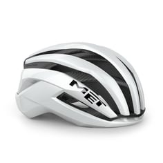 Met Trenta 3K Carbon Glanzend Witte Helm