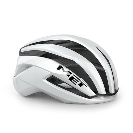 Capacete Met Trenta 3K Carbon Branco Brilhante