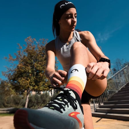 Lurbel Tiwar Five Valencia Marathon Black White Socks