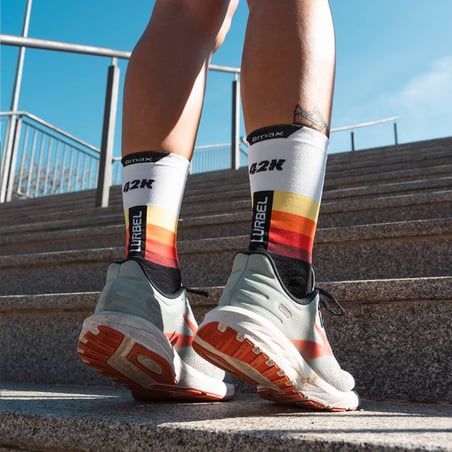 Lurbel Tiwar Five Sokken Marathon Valencia Wit Zwart