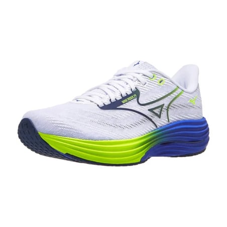 Tênis Mizuno Wave Rider 29 Branco Azul SS26